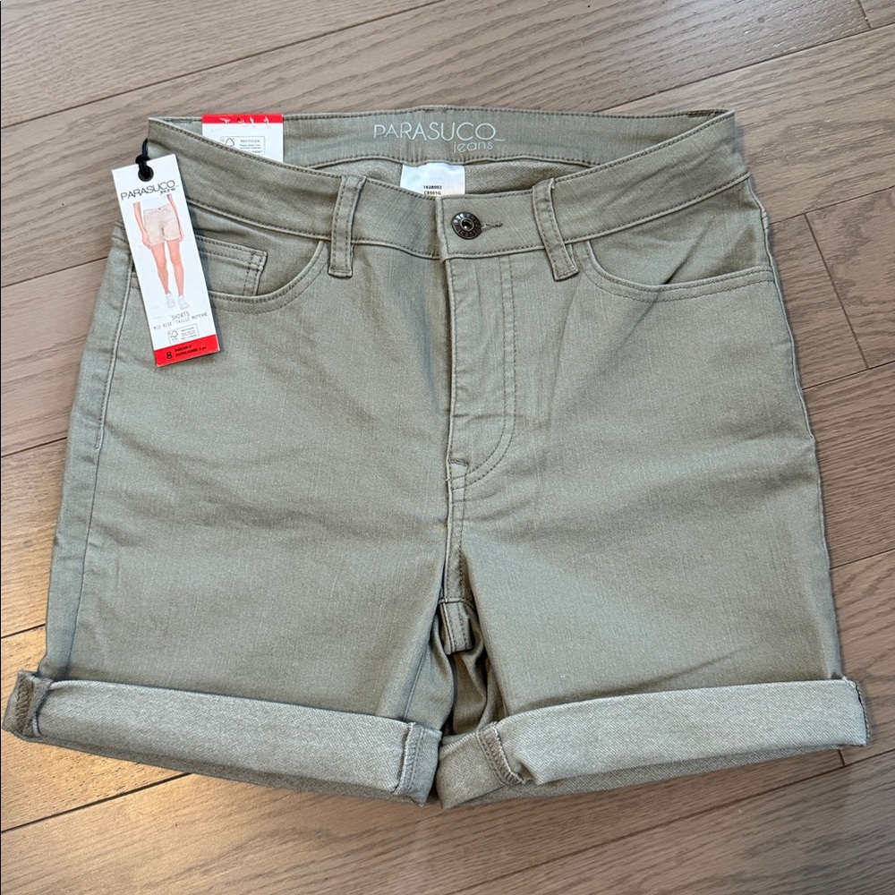 Size 8 - Parasuco Women's Beige Jean Shorts